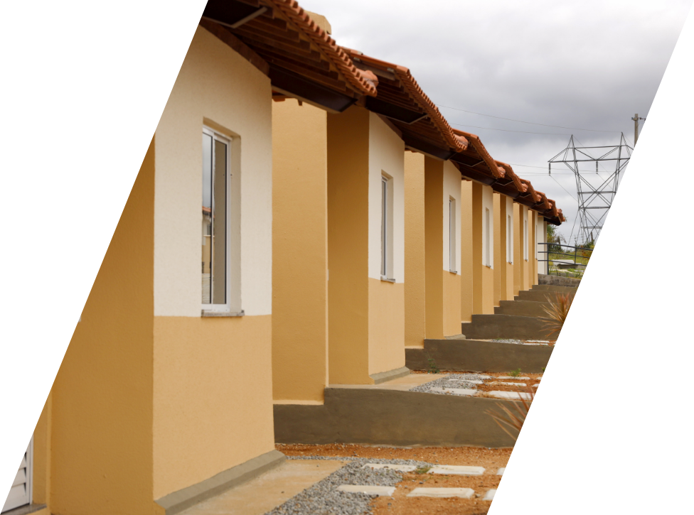 Imagem de casas de lado