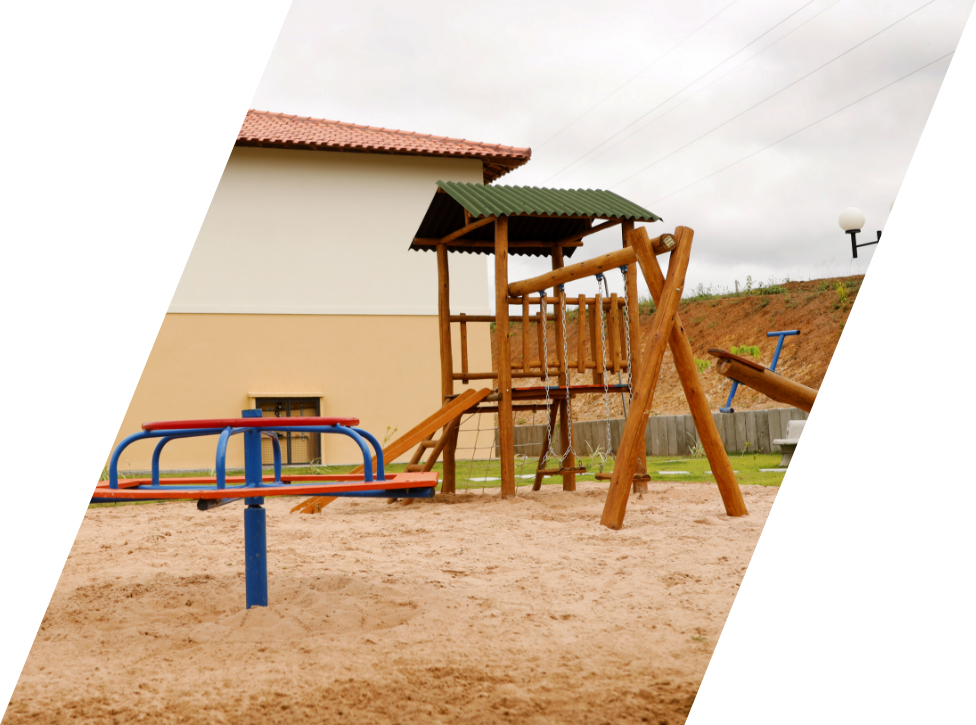 Imagem de casas de lado