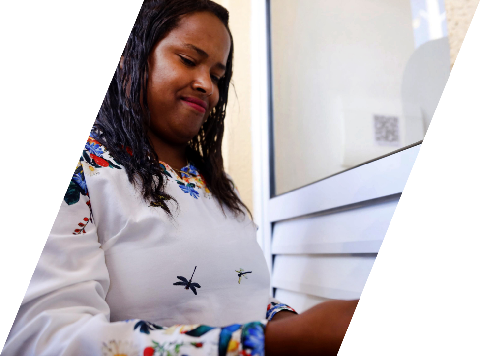 Imagem de casas de lado