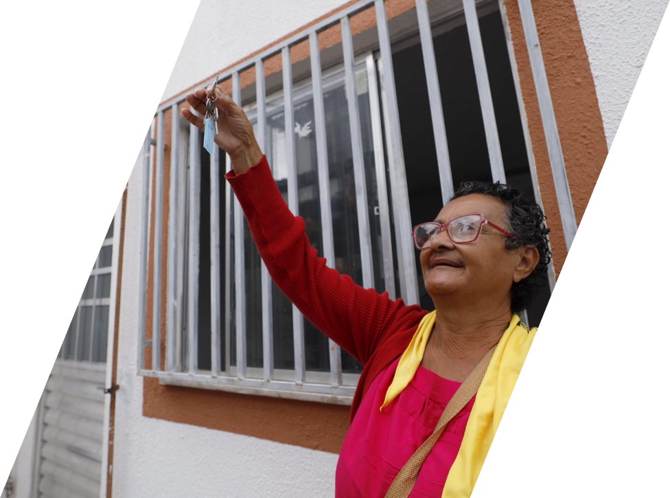 Imagem de casas de lado