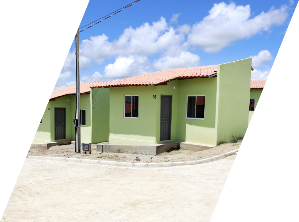 Imagem de casas de lado